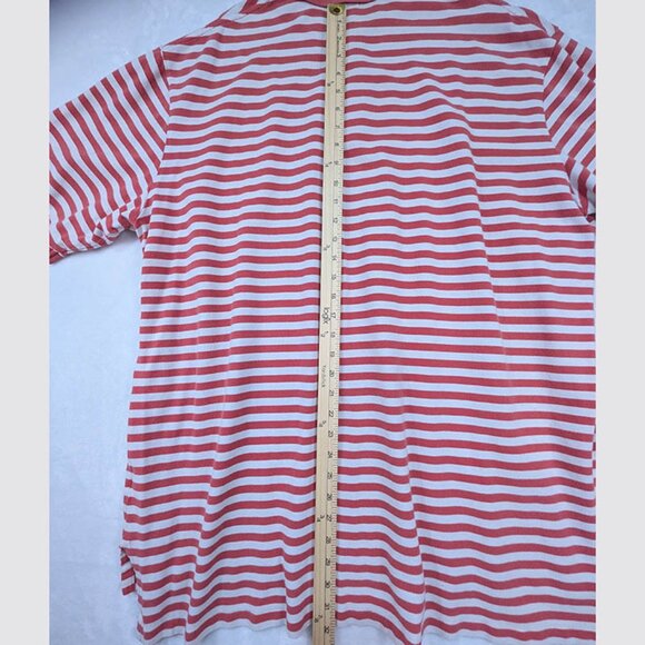 Polo Ralph Lauren Shirt Mens 2XLT Coral Striped Ivy League Country Club Preppy - Picture 7 of 11